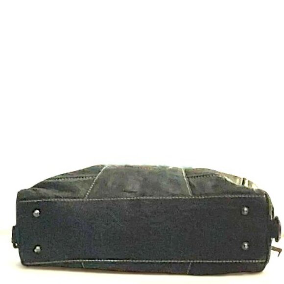 JANO by Anja Flint Rectangular Black Leather Shoulder Satchel Bag Vintage 90's - Picture 5 of 7